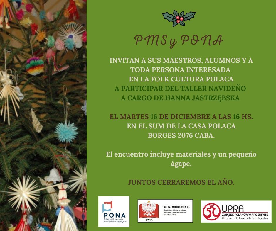 Taller navideño a cargo de Hanna Jastrzębska